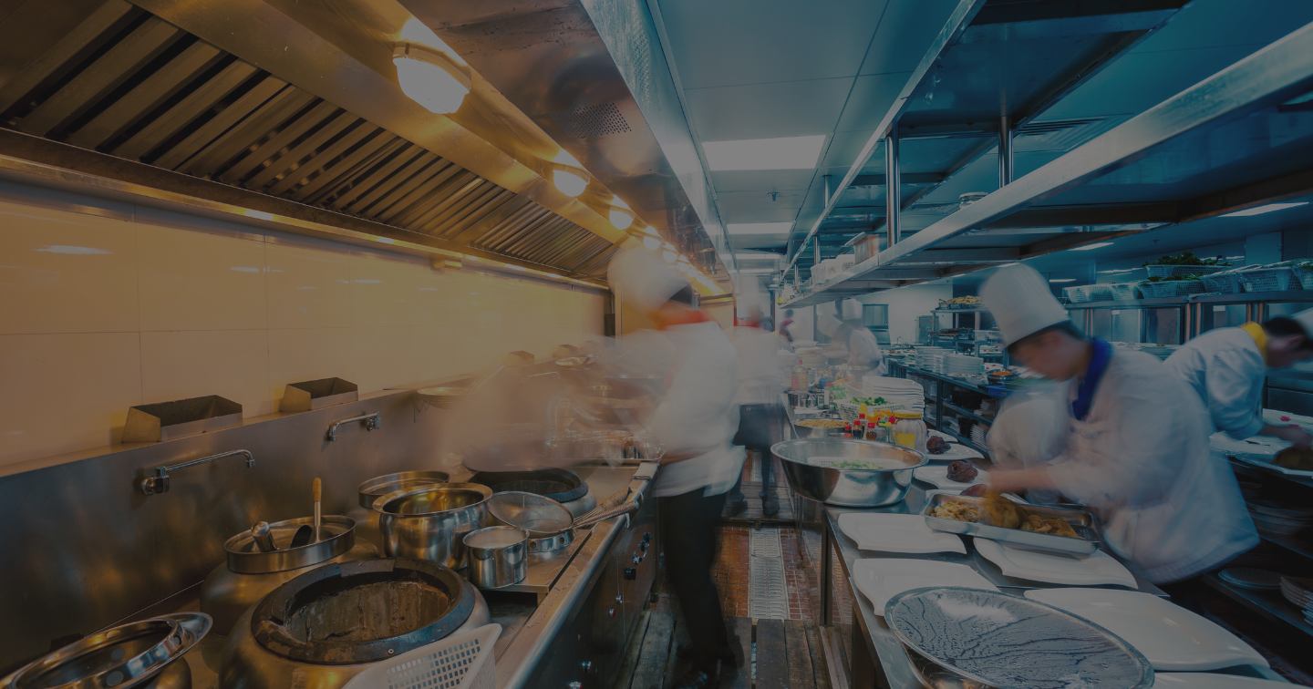 chefs in a professional kitchen